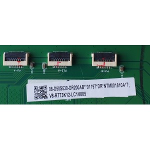 LED DRIVER PARA TCL / NUMERO DE PARTE 08-D50S530-DR200AB / 40-D50S53-DRA2LG / V8-RT73K12-LC1V005 / RT73H2 / MODELO 50S535	